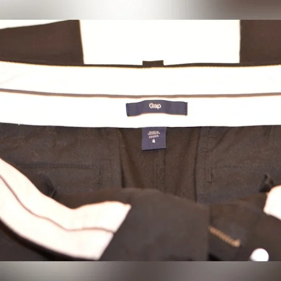 GAP Slip Cropped Black Stretch Work Pant Size 4 - Picture 4 of 4